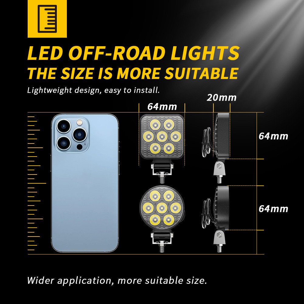 Tenraytech 2-Inch Round LED Motorcycle Light - Tenraytech | Global ...