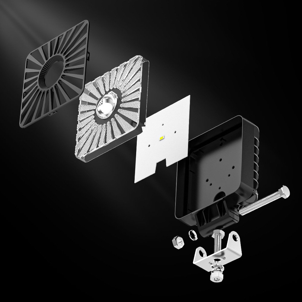 Tenraytech New 4-inch Square RGB Multi-mode LED Vehicle Light ...