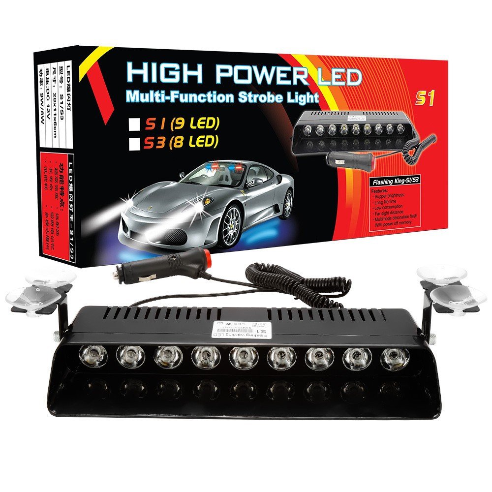 Tenraytech S8A Suction-Cup 8-LED Strobe Light