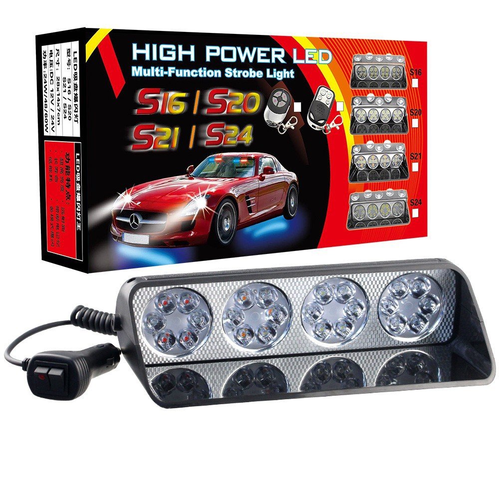 Tenraytech S24 Car – Mounted Warning & Escort Strobe Light