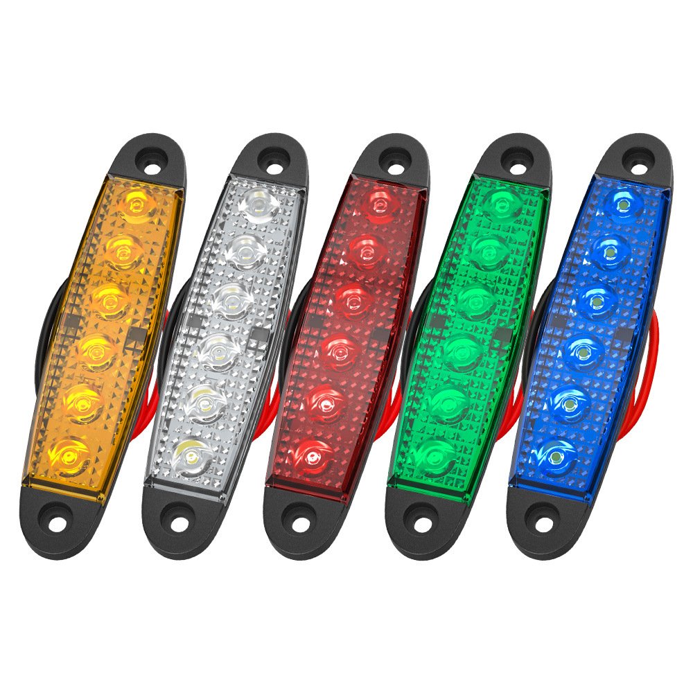 Tenraytech 6-LED Strip Side Light 12V 24V