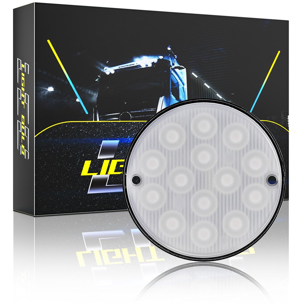 Tenraytech 12-24V Round Side Light, 14-LED