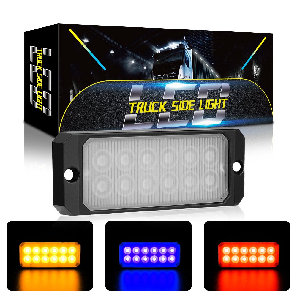 Tenraytech Light Guide Truck Lorry Side Light 12LED