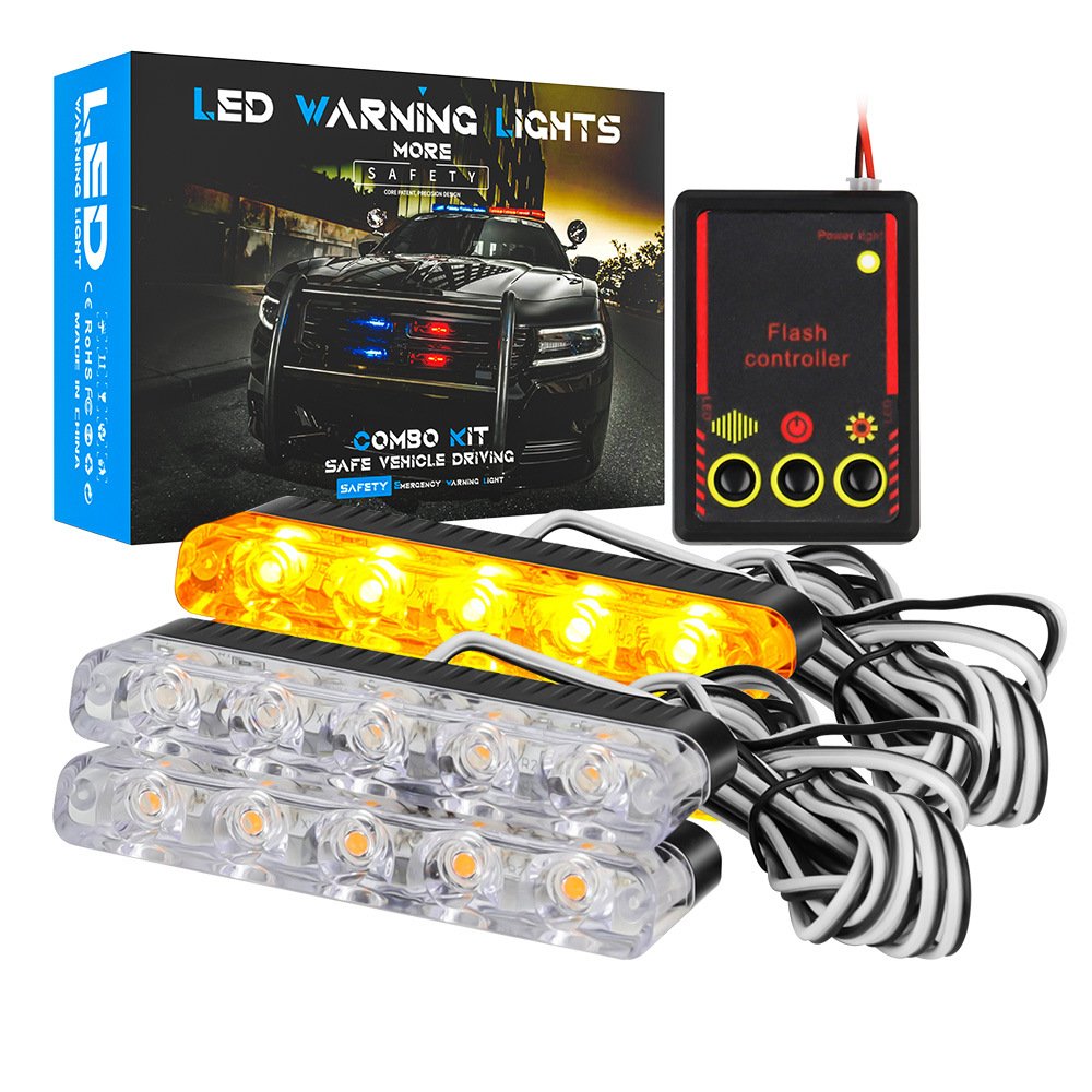 Tenraytech Car Grille Strobe Warning Light
