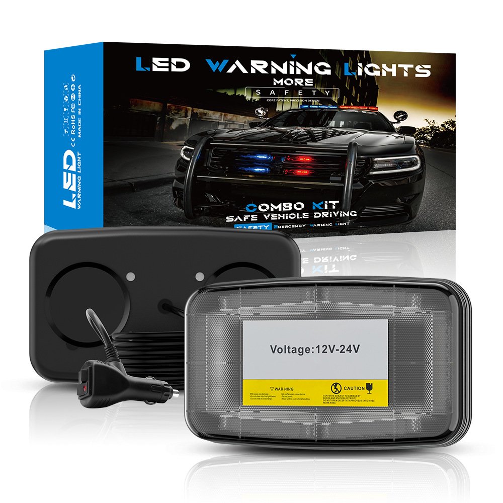 Tenraytech Ceiling – Mounted Strobe Warning Light, 119LED High – Brightness Car Suction Cup Light