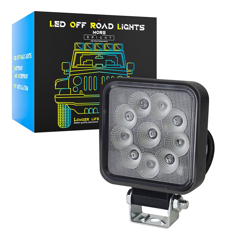 Tenraytech Mini Square 10-LED Automotive LED Work Light