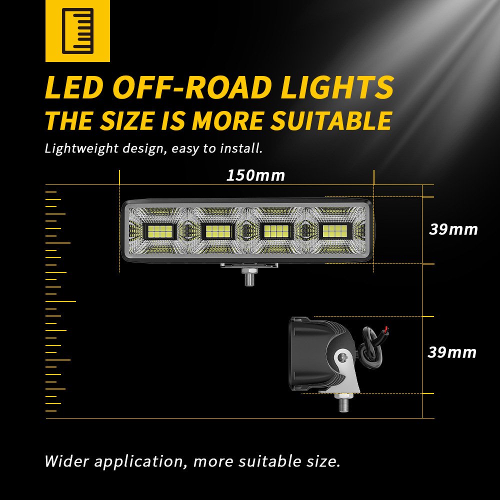 Tenraytech 6″ Linear 32-LED Work Light