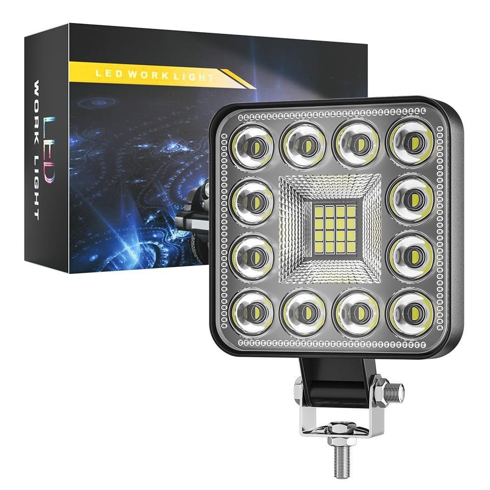 Tenraytech New 3-Inch Mini Square 28LED Flood Work Light