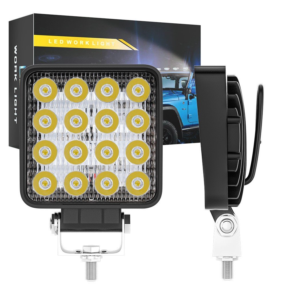 Tenraytech 48W 16LED Square Work Light