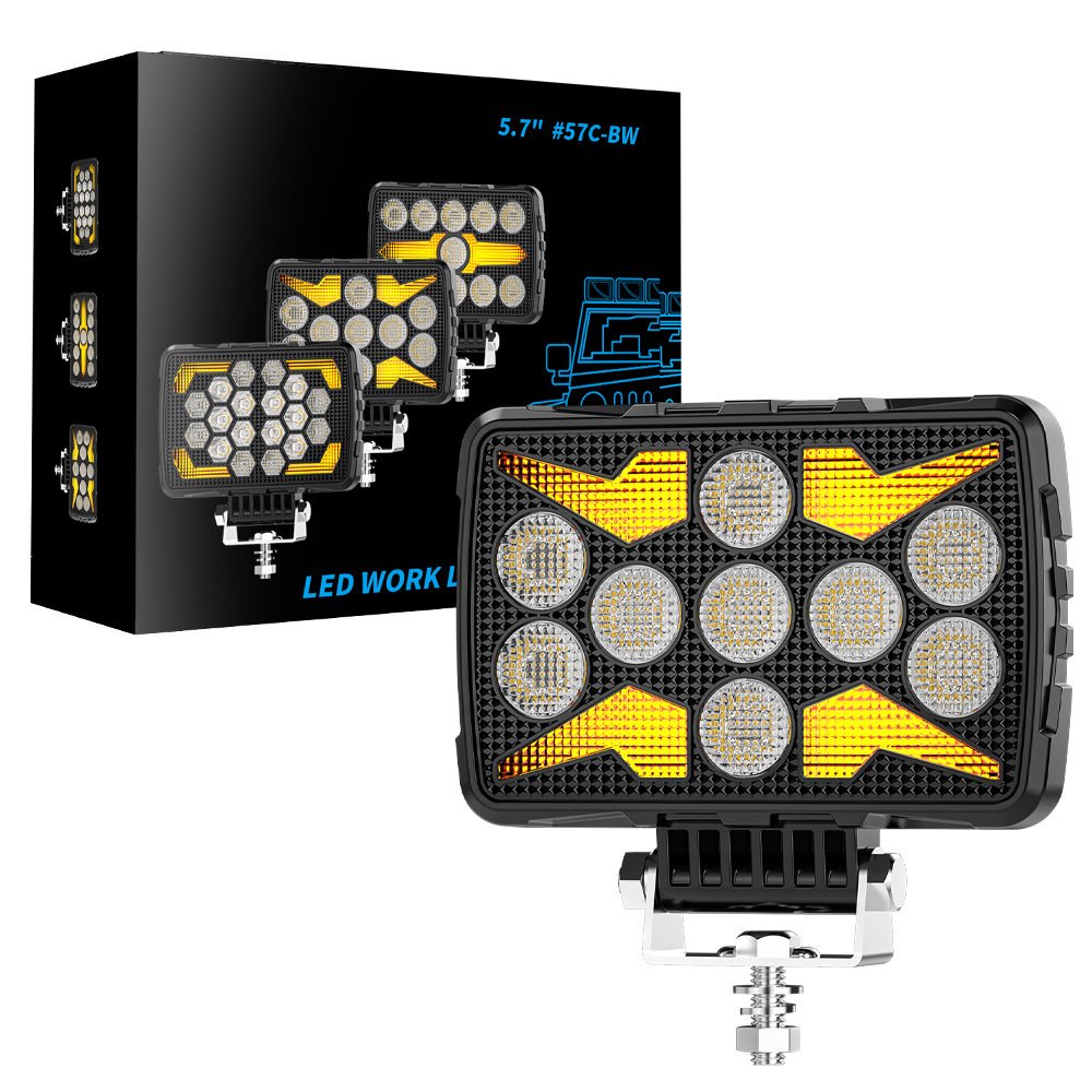 Tenraytech Black Warrior 4.7-inch Square DRL Daytime Running Light