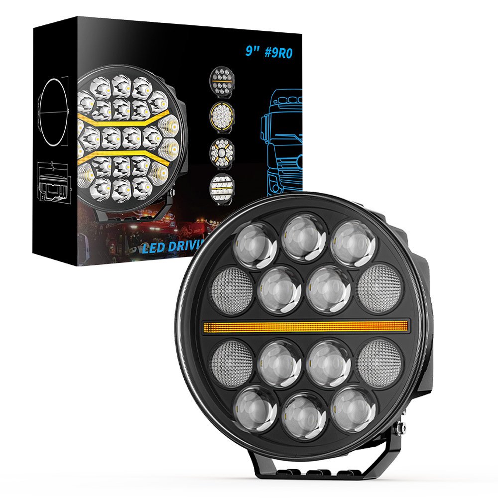 Tenraytech 9R01 European Truck Spotlight – 9-Inch Round