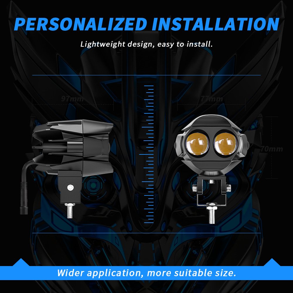 Tenraytech Motorcycle Spotlight 30W