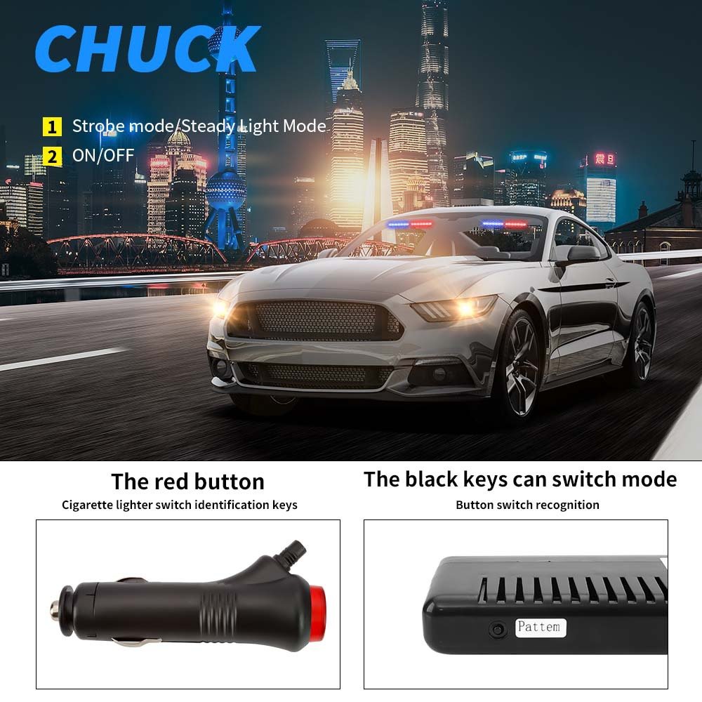 Tenraytech S1 Suction – Cup 9 – LED Strobe Light