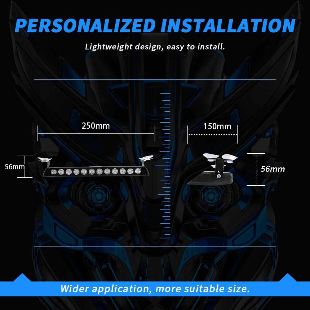 Tenraytech S12 High-Power 12-LED Windshield Suction-Cup Strobe Light