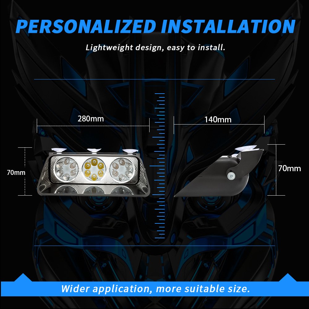 Tenraytech S18 Car LED Suction-Cup Strobe Light