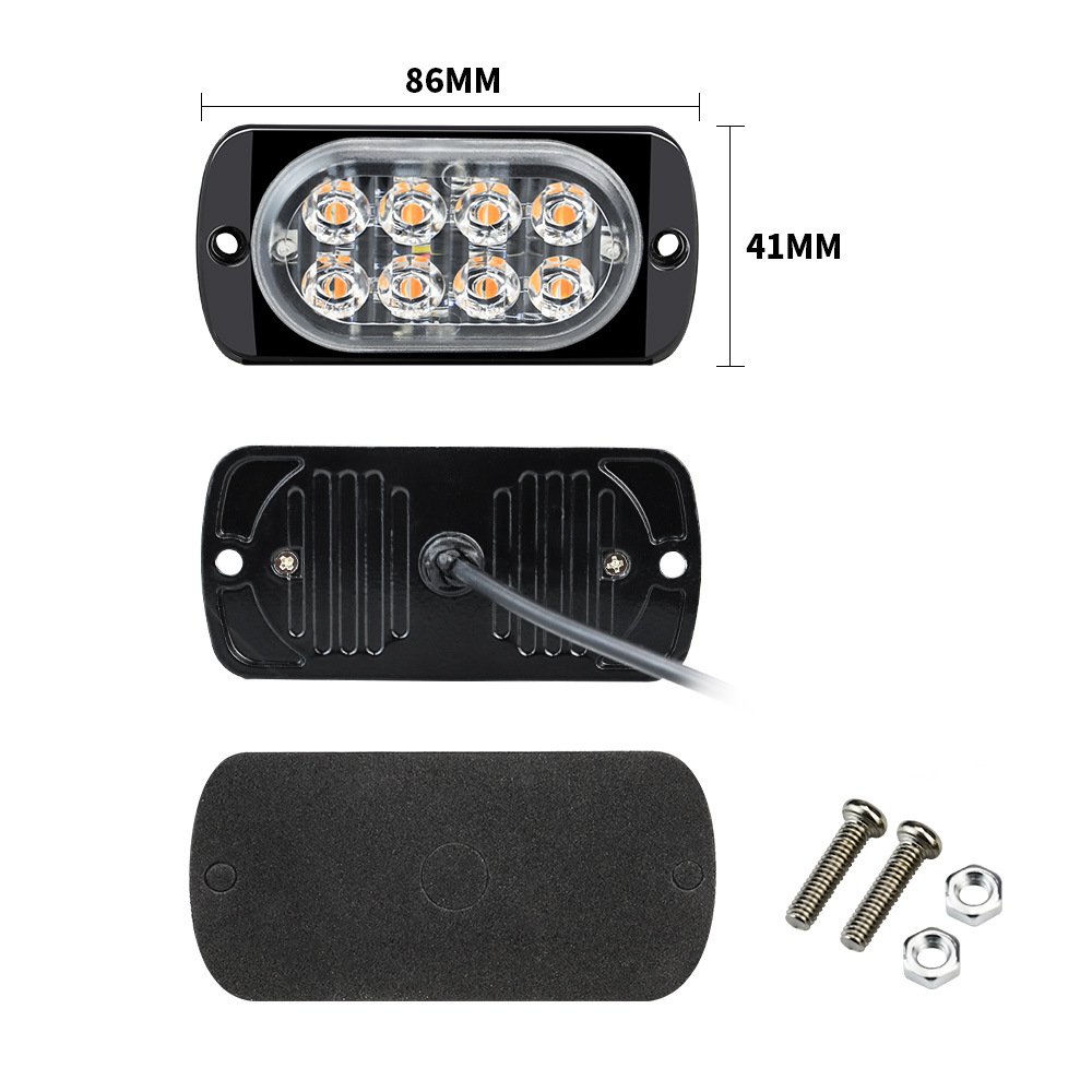 Tenraytech New Ultra-thin 8-LED Strobe Light