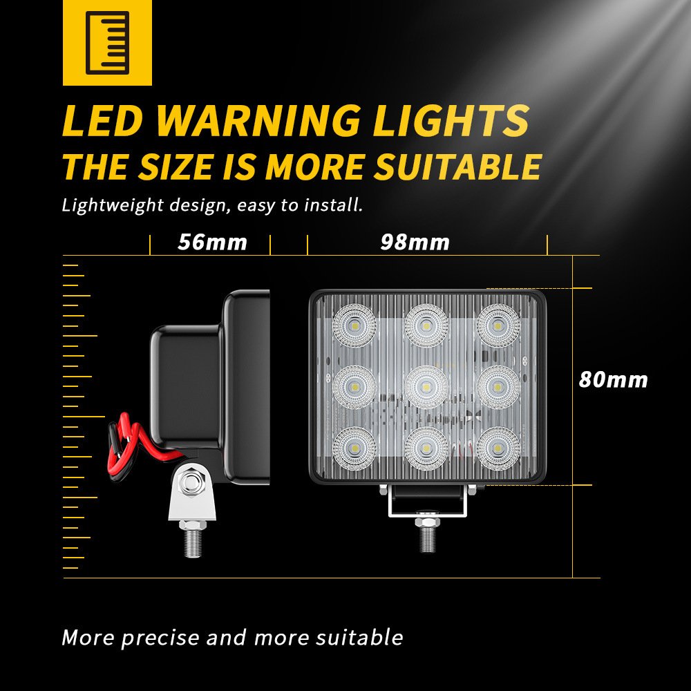 Tenraytech 12-24V LED Strobe Warning Light for Trucks
