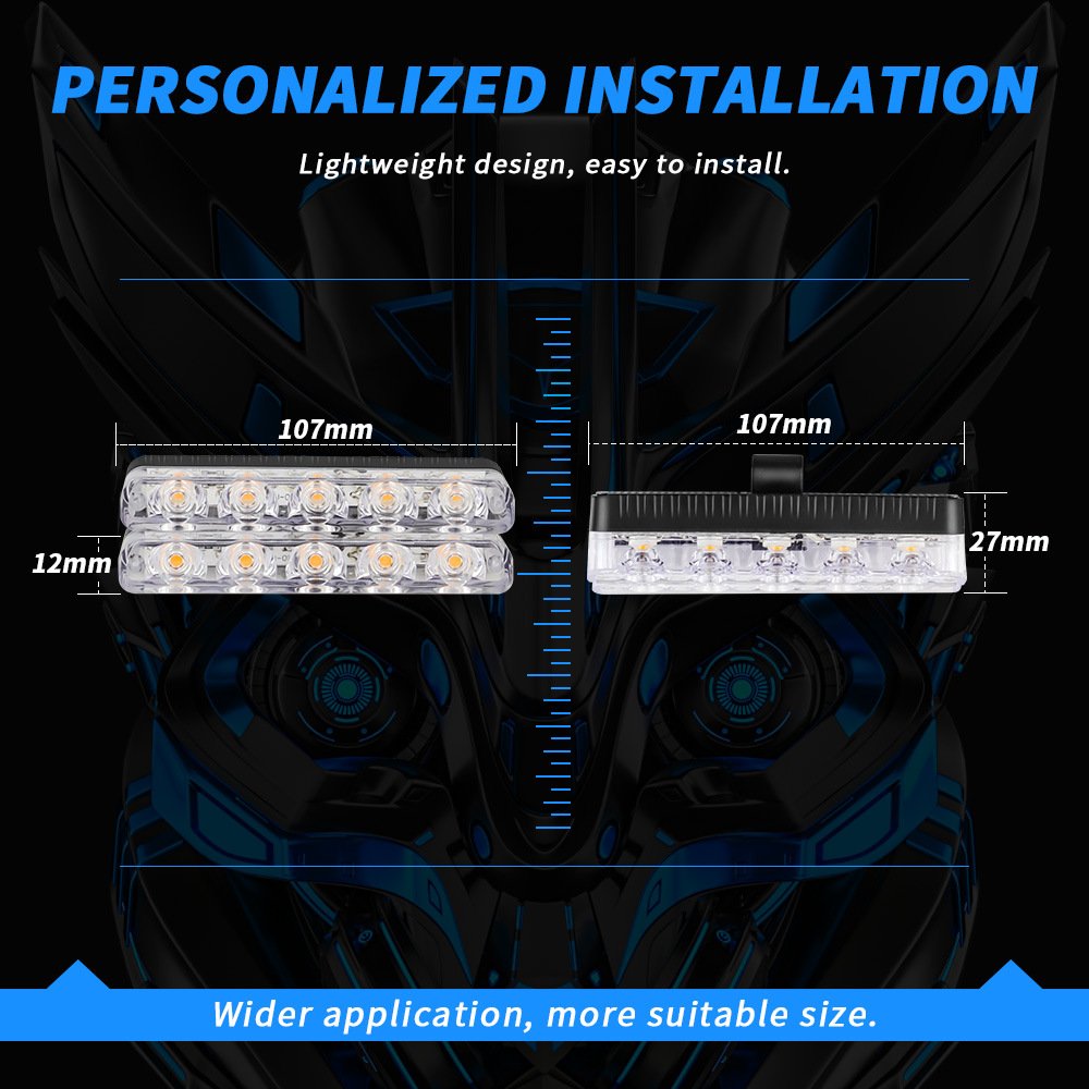 Tenraytech Car 1 to 4 5LED Strobe Light