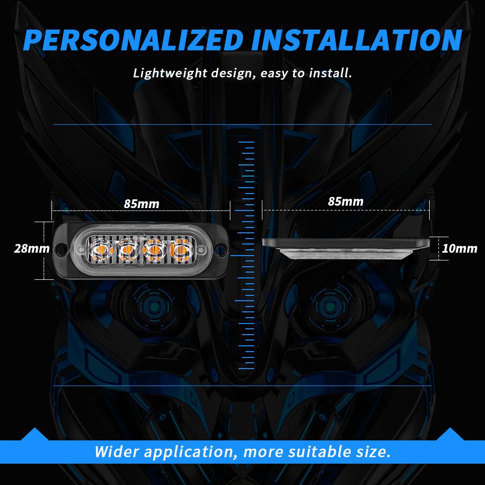 Tenraytech Grille Strobe Light