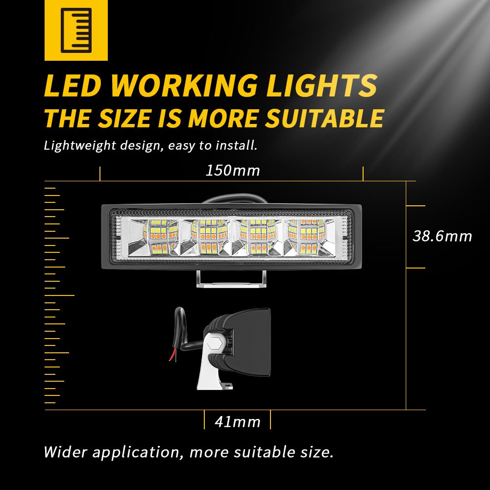 Tenraytech Straight 24-LED Car Work Light