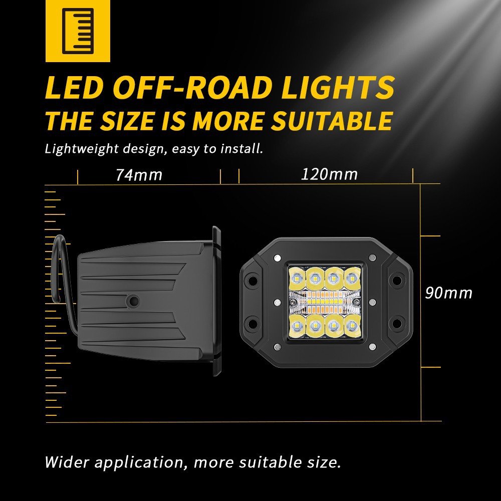 Tenraytech Recessed Fog Light – Automotive LED Work Light