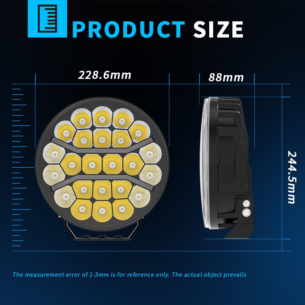 Tenraytech 9C02 European Truck Spotlight – High Power 9inch