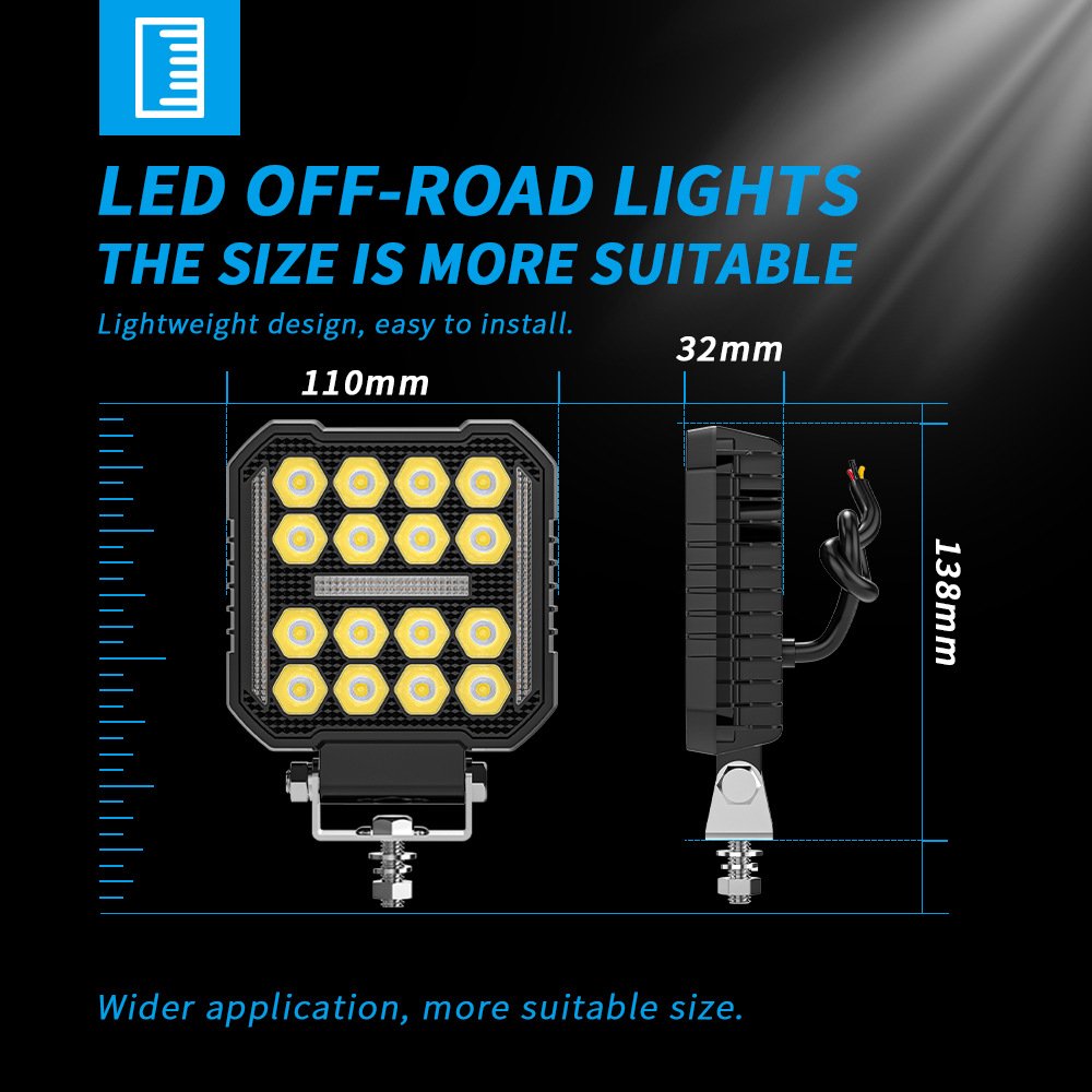 Tenraytech Black Warrior 4C-BW-F16 Automotive LED Work Light