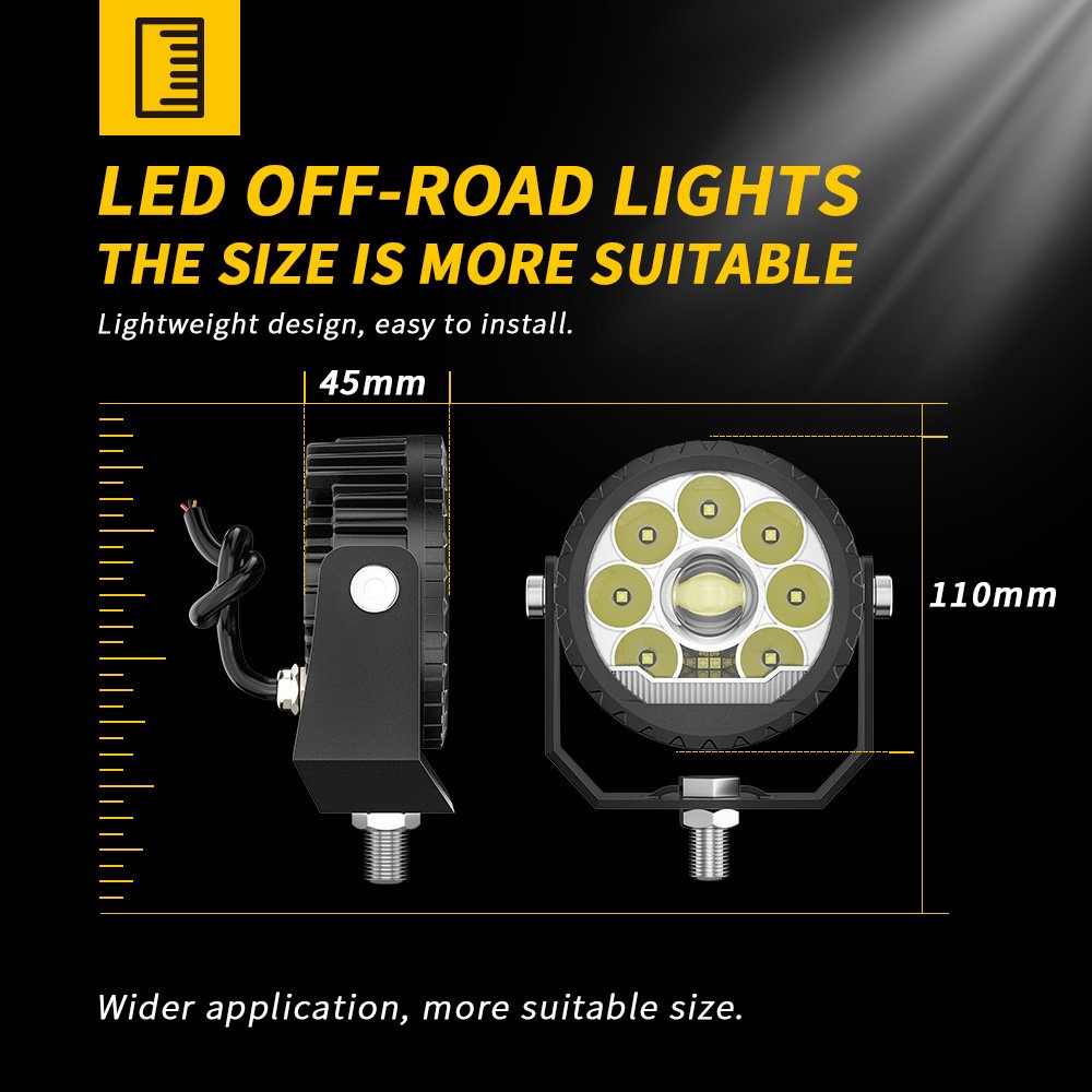 Tenraytech New 4-inch Round Laser Off-road Spotlight