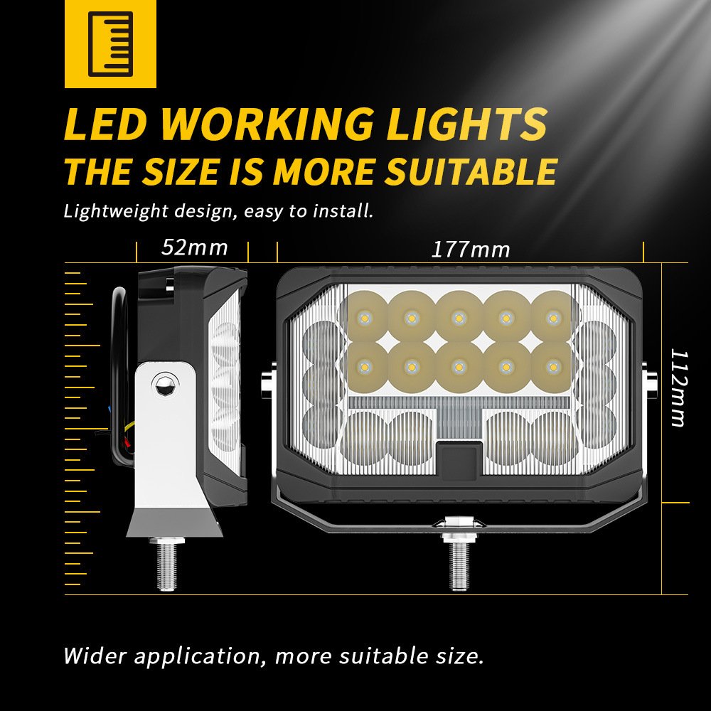 Tenraytech 7-inch LED Work & Driving Light for Car Modification