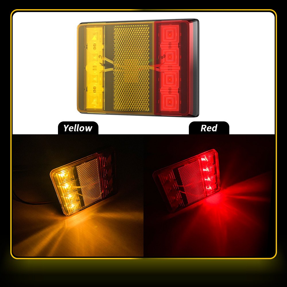 Tenraytech Rectangular LED Truck Tail Light