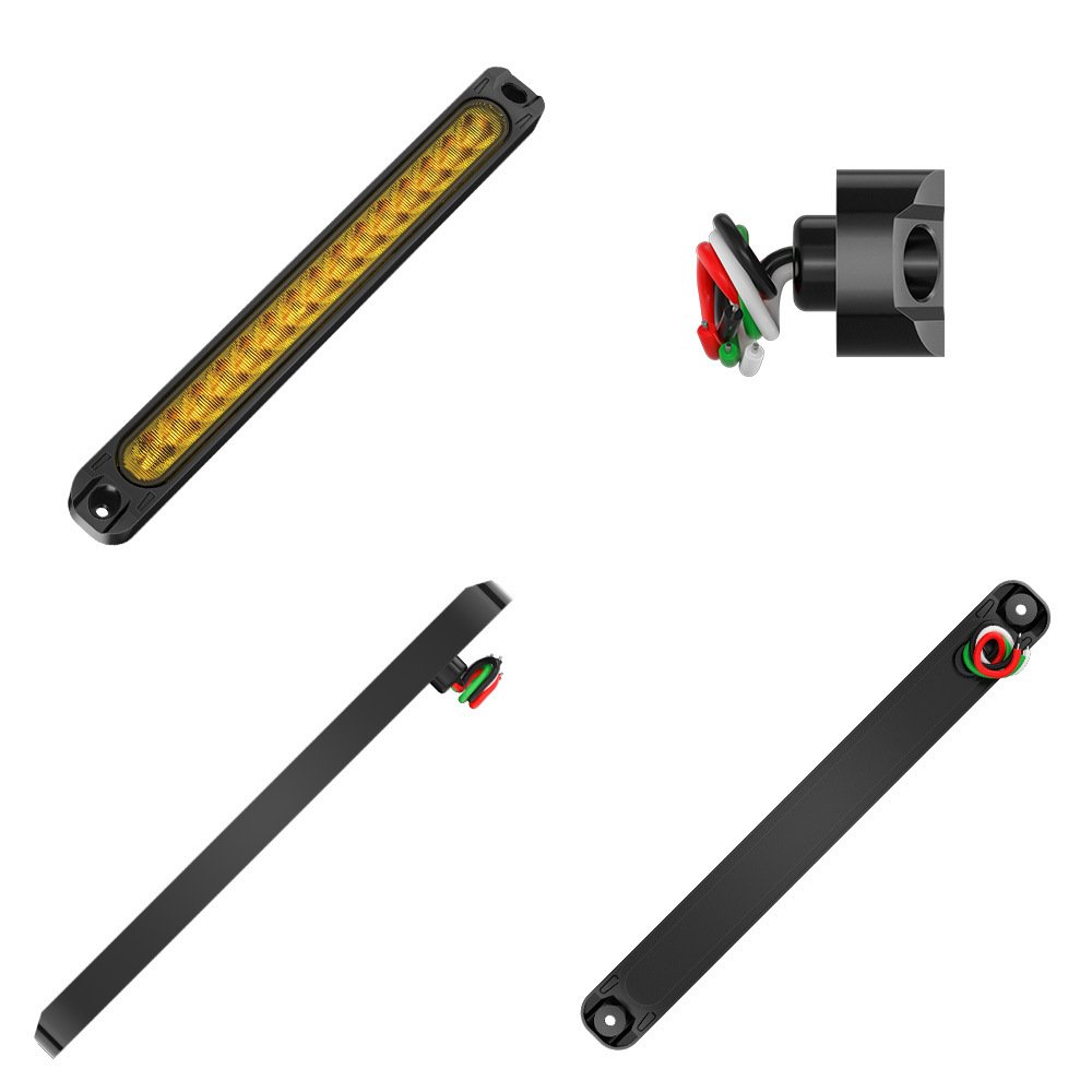 Tenraytech 15-LED Long Strip Side Light for Car Tail