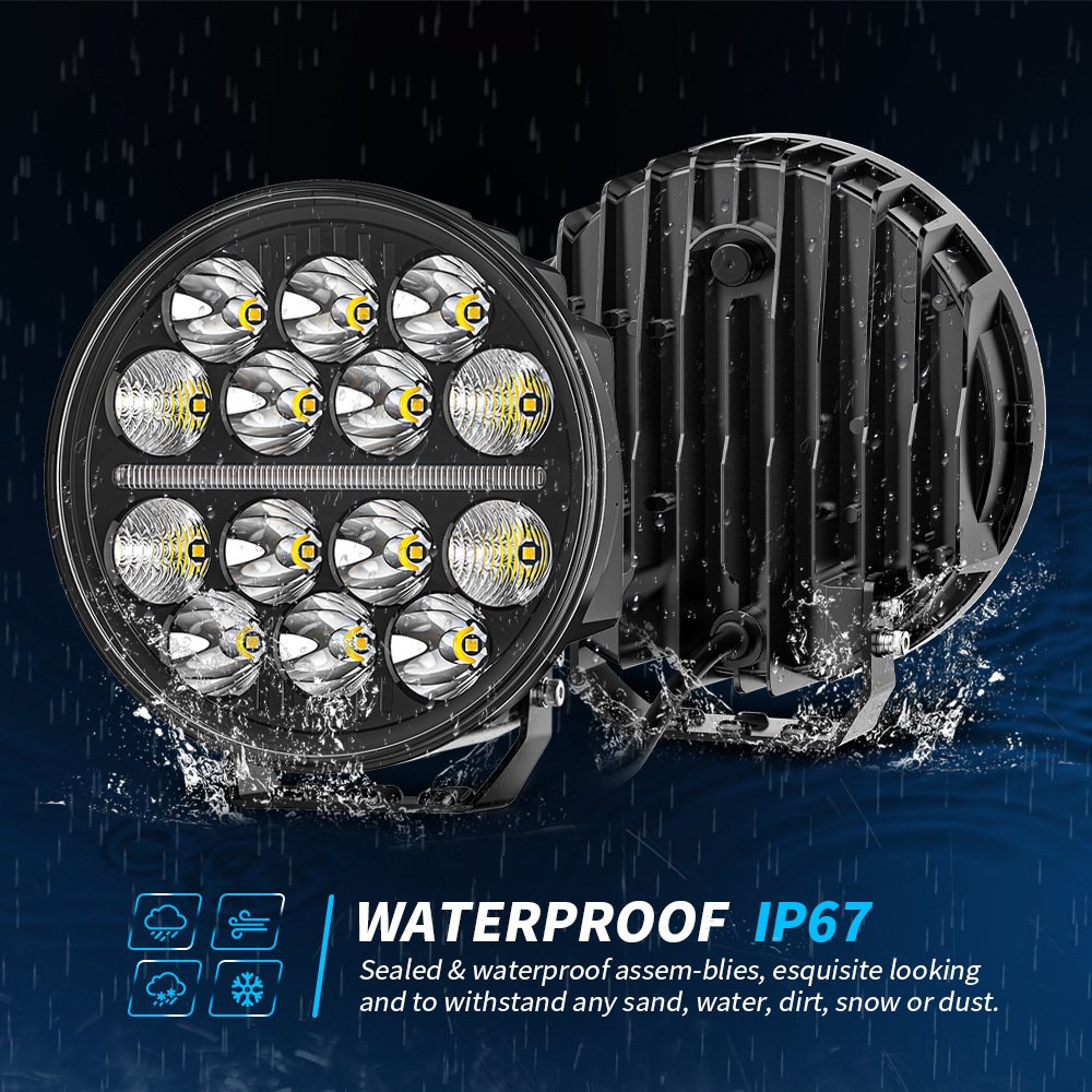 Tenraytech 4×4 Off-Road Light – 7-Inch Round LED Driving Light