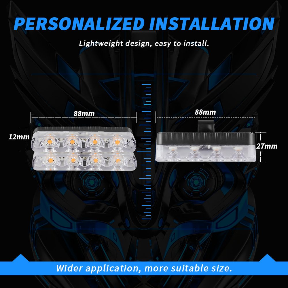 Tenraytech Car Grille Strobe Light with Wireless Remote Control