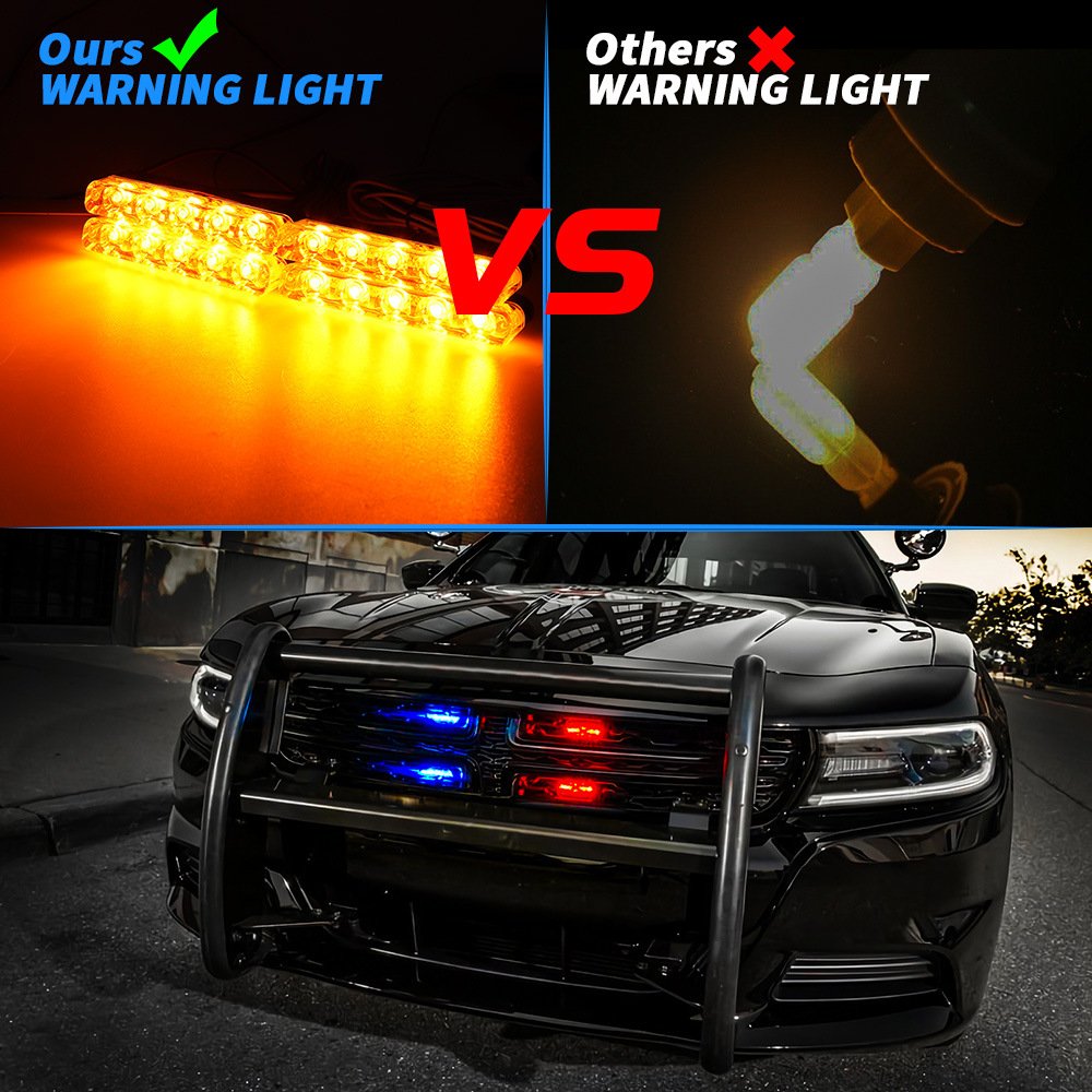 Tenraytech Car 1 to 4 5LED Strobe Light