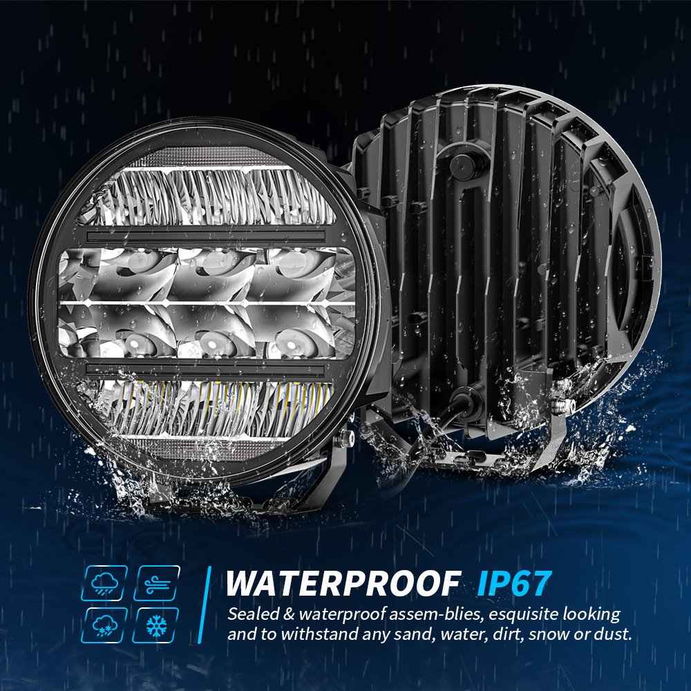 Tenraytech 7-Inch 4×4 Off-Road Spotlight – Truck LED Driving Light