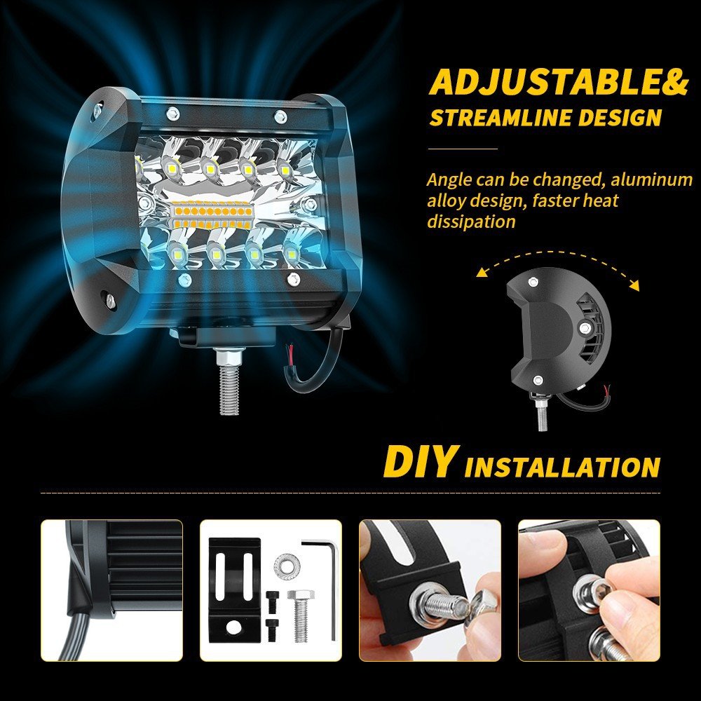 Tenraytech Exclusive 4-Inch Automotive LED Work Light