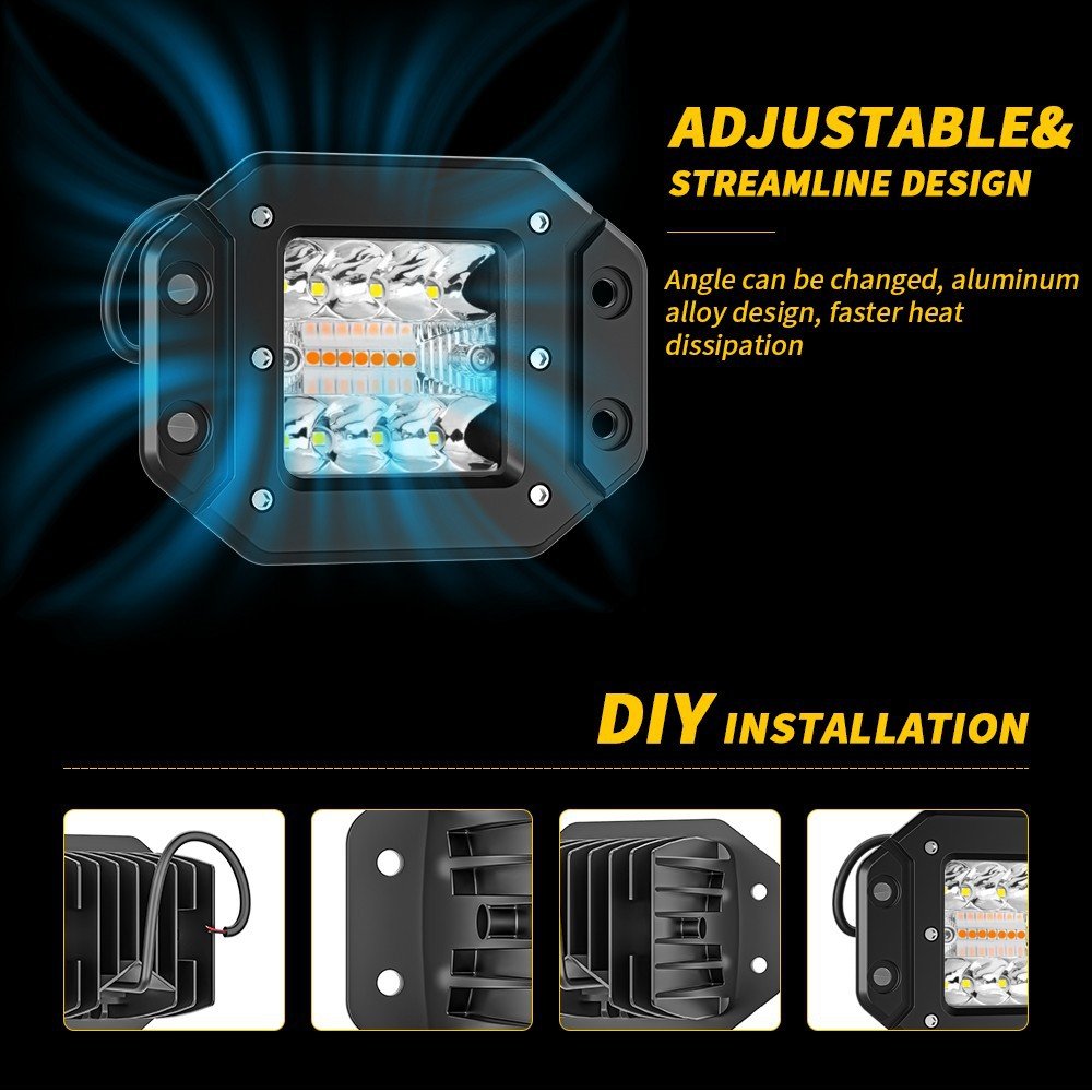 Tenraytech Recessed Fog Light – Automotive LED Work Light