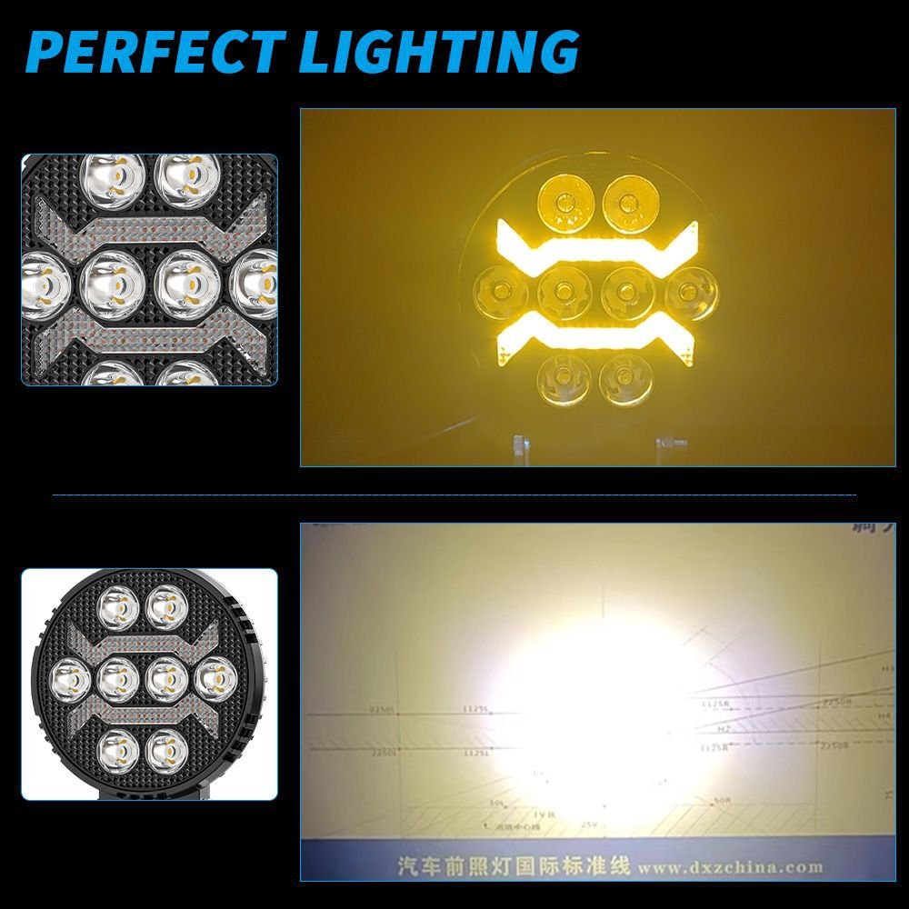 enraytech Black Warrior 4C-BW-Y8 Automotive LED Work Light & Auxiliary Light