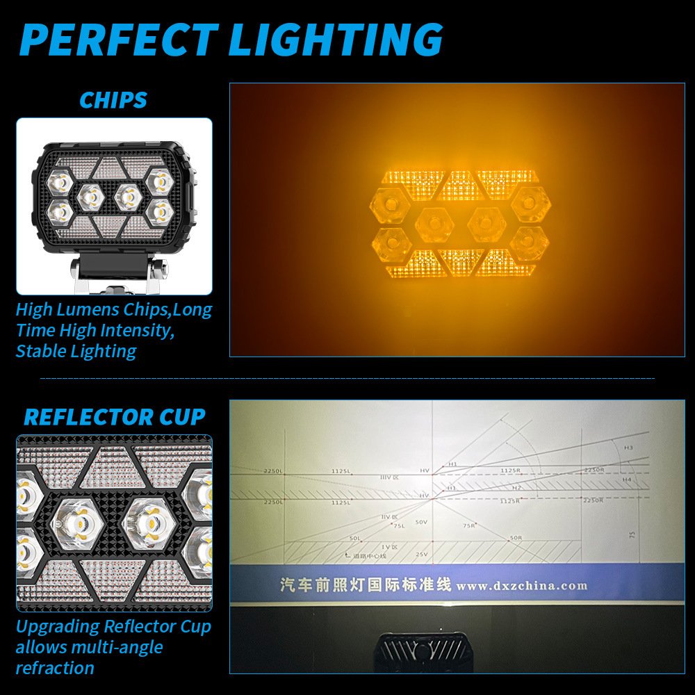 Tenraytech Black Warrior 45C-BW-F6X LED Work Light