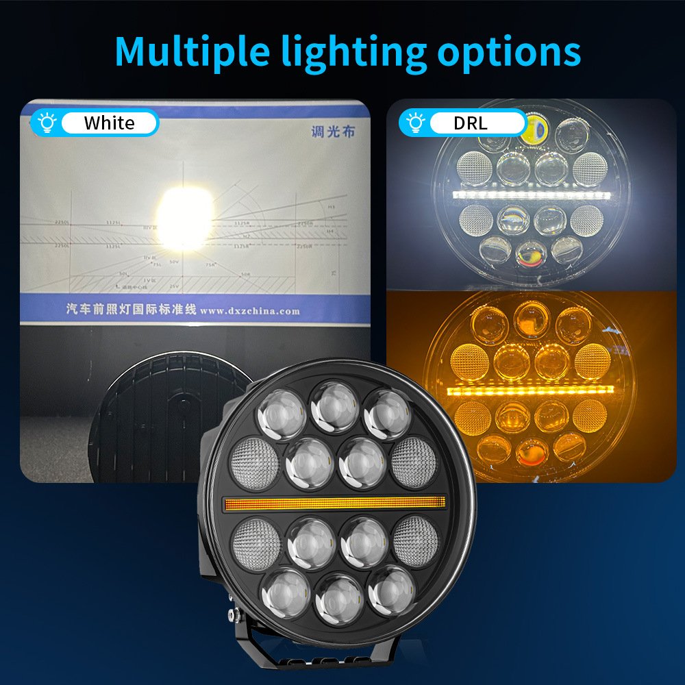 Tenraytech 9R01 European Truck Spotlight – 9-Inch Round