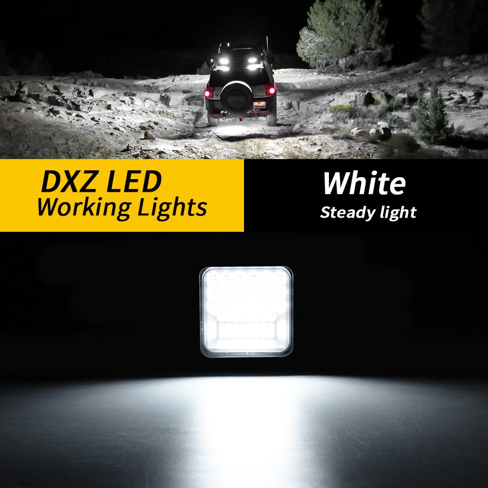 Tenraytech New 3-inch Mini Square LED Work Light