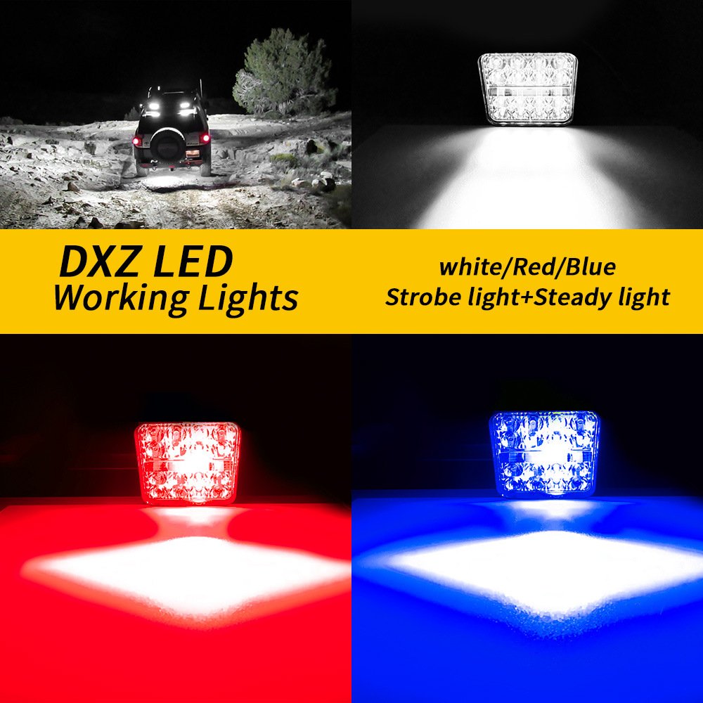 Tenraytech New Foreign Trade 3-inch Square Automotive LED Work Light