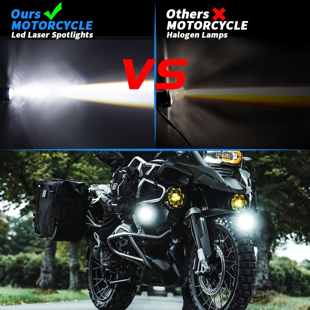 Tenraytech New 5-LED Motorcycle Spotlight