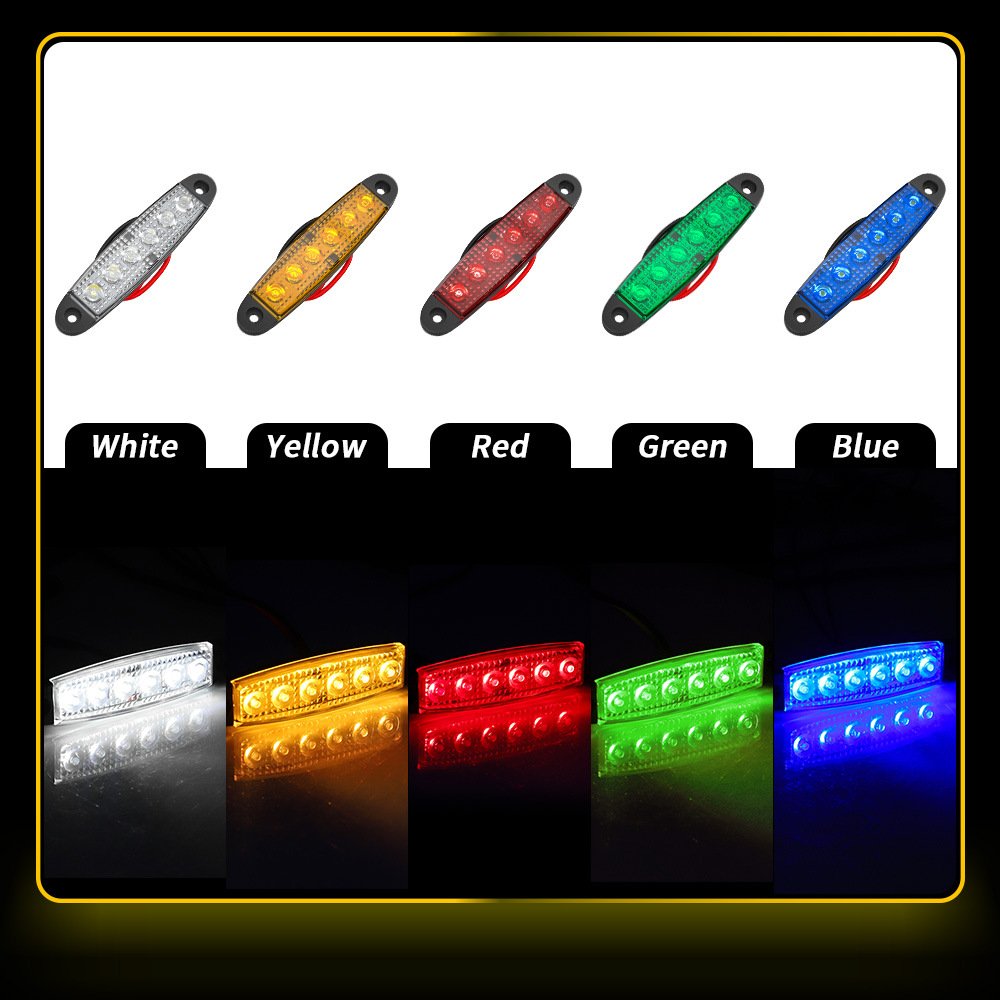 Tenraytech 6-LED Strip Side Light 12V 24V