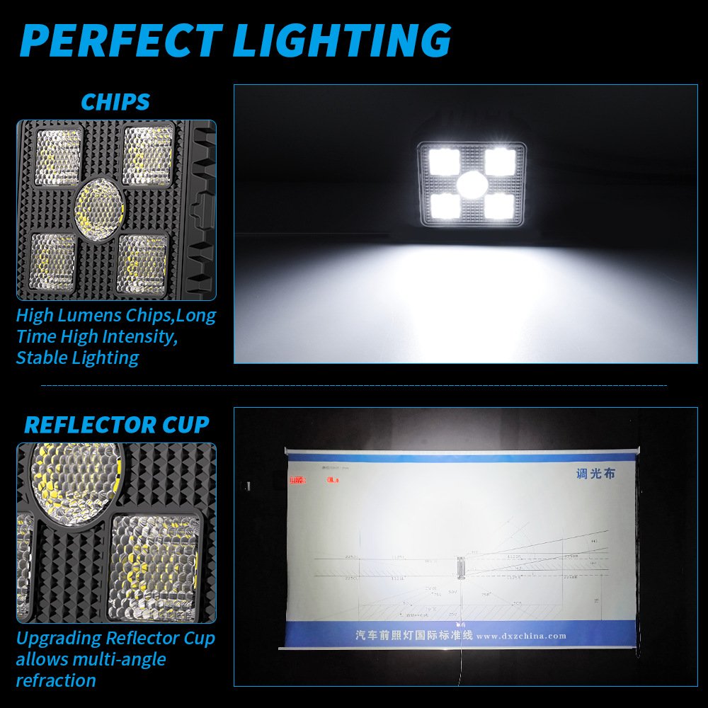 Tenraytech BF3 3-Inch Square LED Work Light 20W (2pcs)