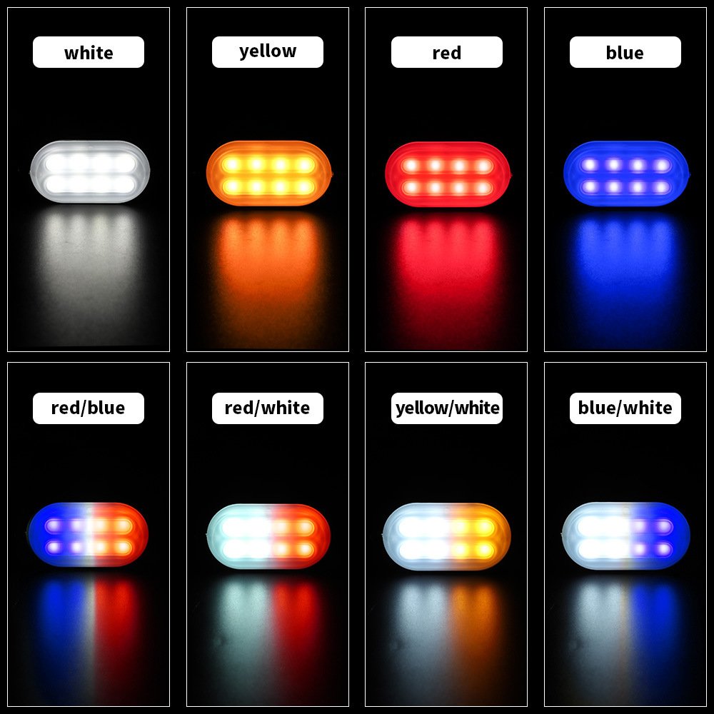 Tenraytech Light Guide Version 12-24V Ultra-thin 8-LED Side Light