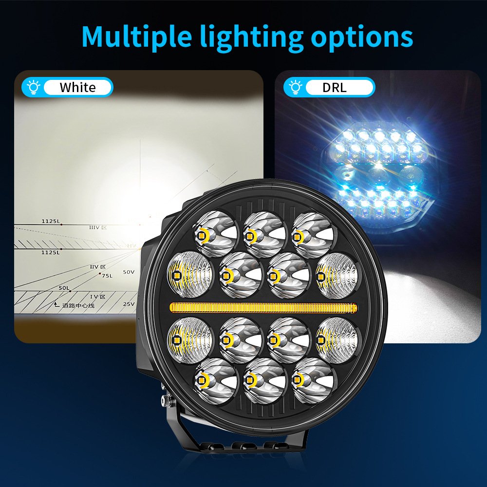 Tenraytech 4×4 Off-Road Light – 7-Inch Round LED Driving Light