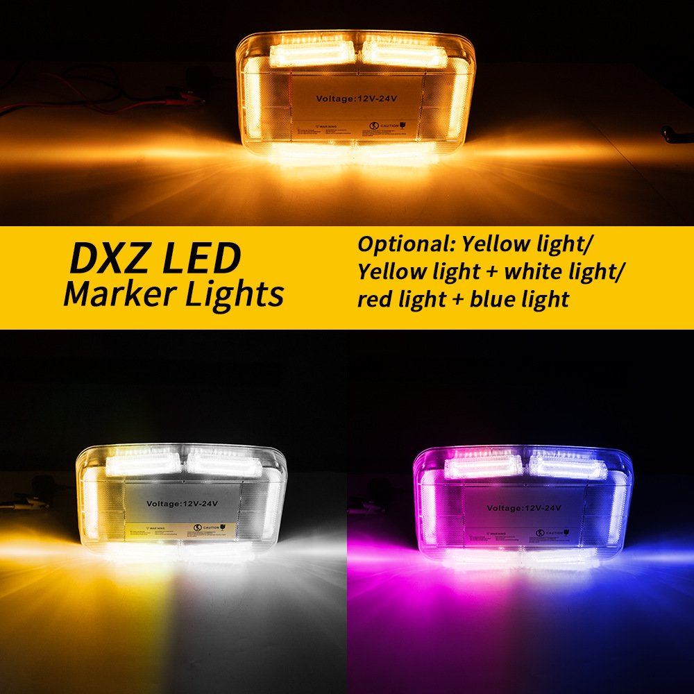 Tenraytech Ceiling – Mounted Strobe Warning Light, 119LED High – Brightness Car Suction Cup Light