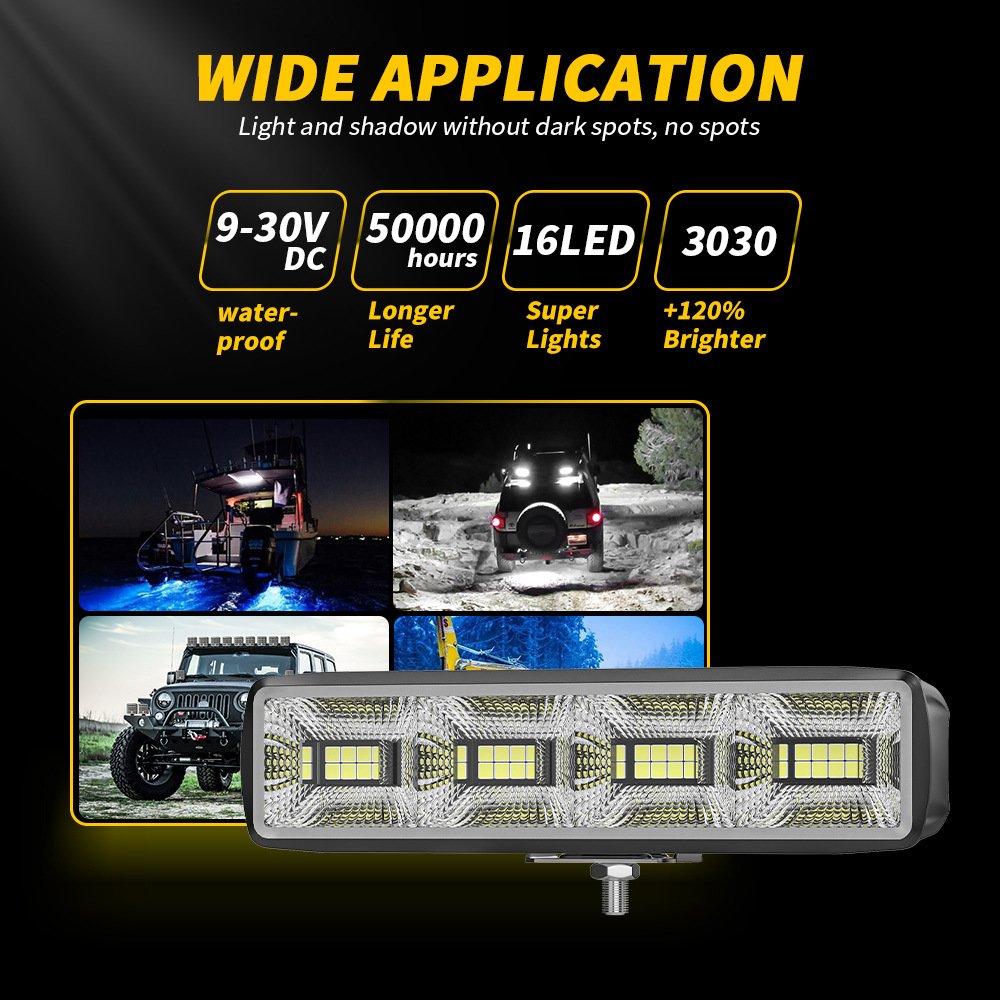 Tenraytech 6″ Linear 32-LED Work Light