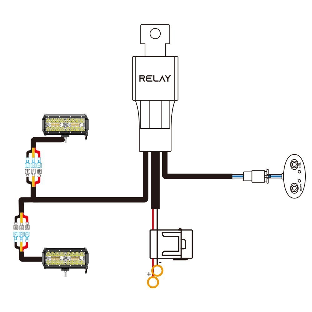 Tenraytech 7-Inch 240W Amber & White 6-Mode Strobe Light – Off-Road Driving & Fog Light Kit
